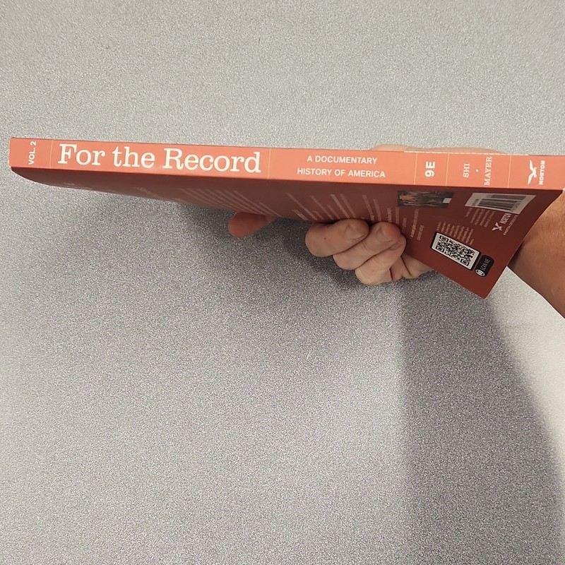 For the Record: Documentary History of America Vol 2 9th Ed Shi Mayer gallery