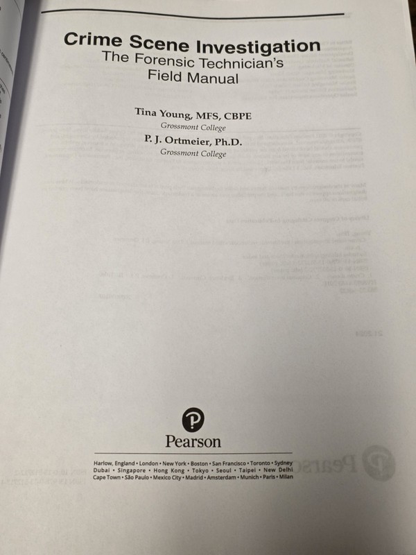 Crime Scene Investigation : The Forensic Technician's Field Manual by P Ortmeier gallery