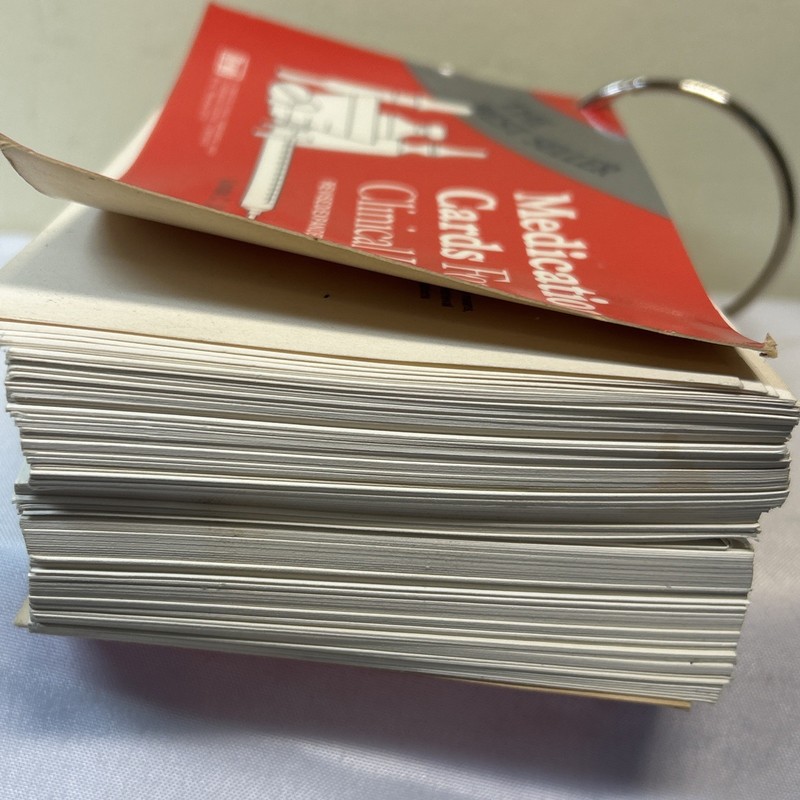 Medication Cards For Clinical Use Revised 1985 Edition Best Seller Expanded Edit gallery
