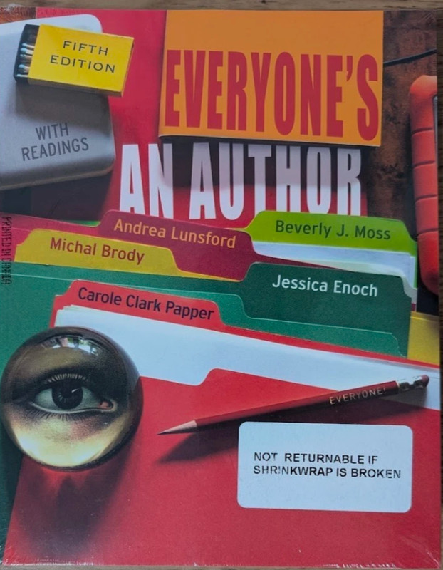 NEW Everyone’s an Author with Readings 5th Edition 5E Textbook Beverly Moss Book