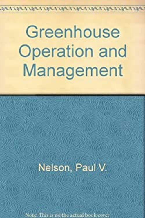 Greenhouse Operation and Management Hardcover Paul V. Nelson