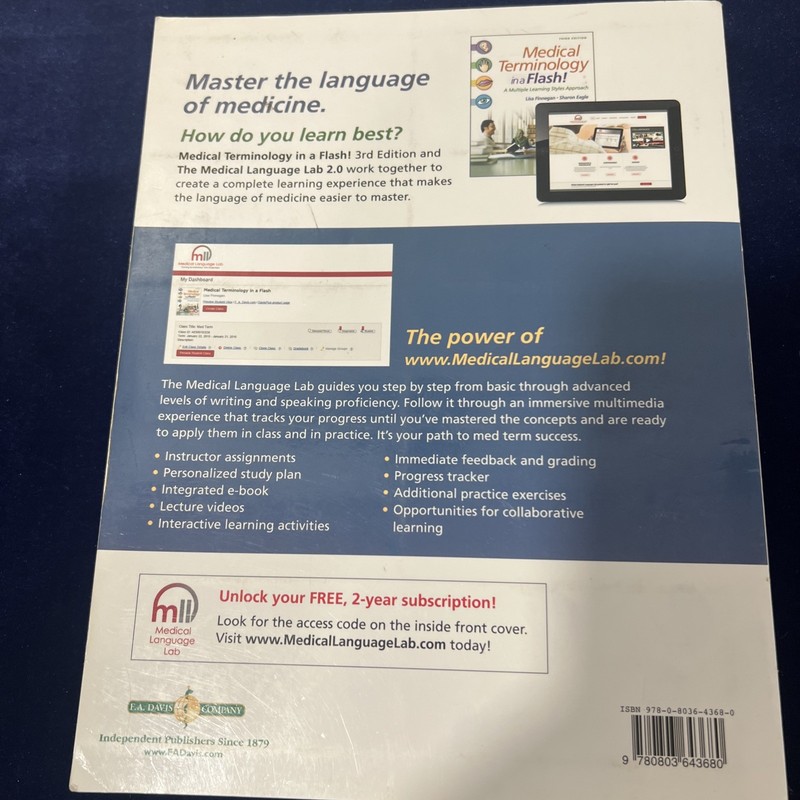 Medical Terminology in a Flash! : A Multiple Learning Styles Approach by Sharon gallery