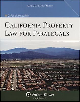 WITH A SEALED CD Aspen Paralegal Ser.: California Property Law for Paralegals