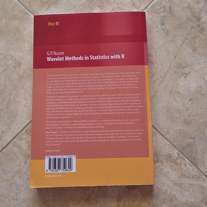 Springer Wavelet Methods in Statistics with R PB by G.P. Nason 1st Ed Use R! gallery