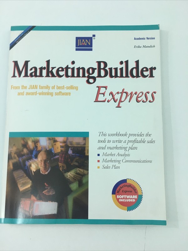 Marketing Builder Express – Erika Matulich, Jian (1997, Paperback, CD- ROM)