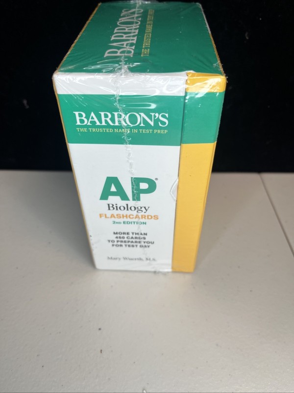 BARRON'S AP BIOLOGY Flashcards 2nd Edition Mary Wuerth, M.S. 🧬🥽 Over 450 Cards gallery