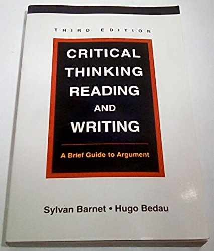 Critical Thinking, Reading and – Paperback, by Barnet Sylvan – Acceptable