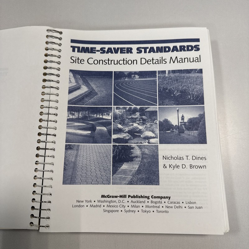 Time-Saver Standards Site Construction Details Manual gallery