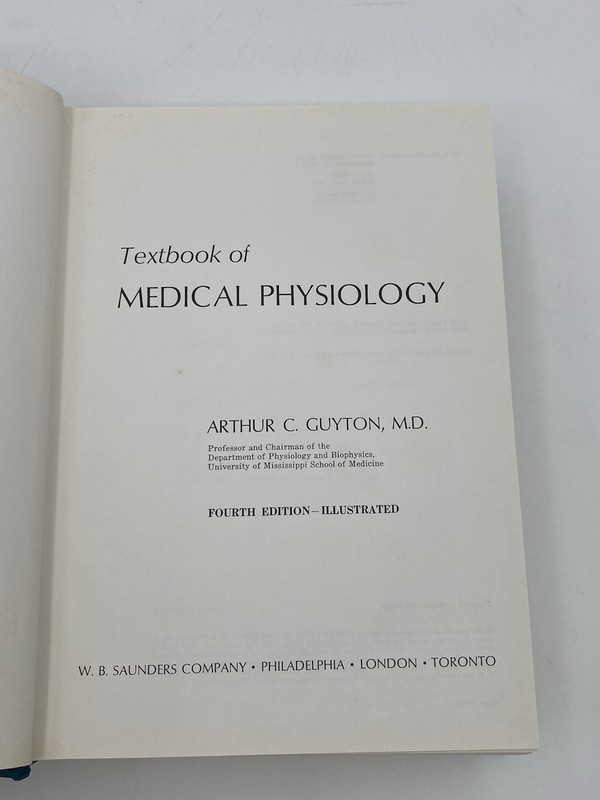 Textbook Of Medical Physiology 4th Edition Guyton Hardcover 1971 gallery