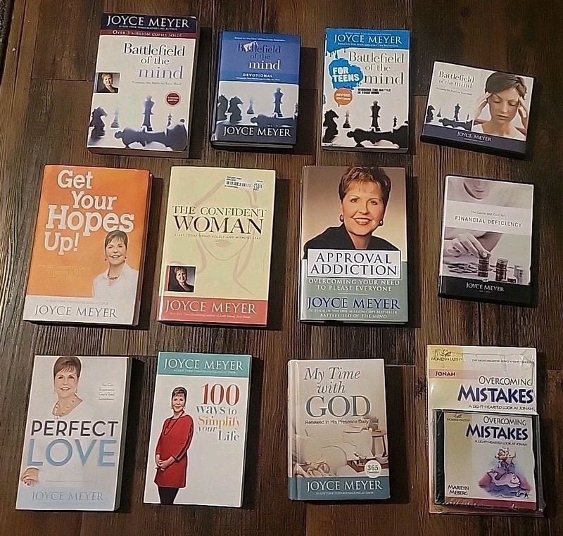 Lot 13 Joyce Meyer Christian Inspirational Self Help Books Time W/God +AUDIO