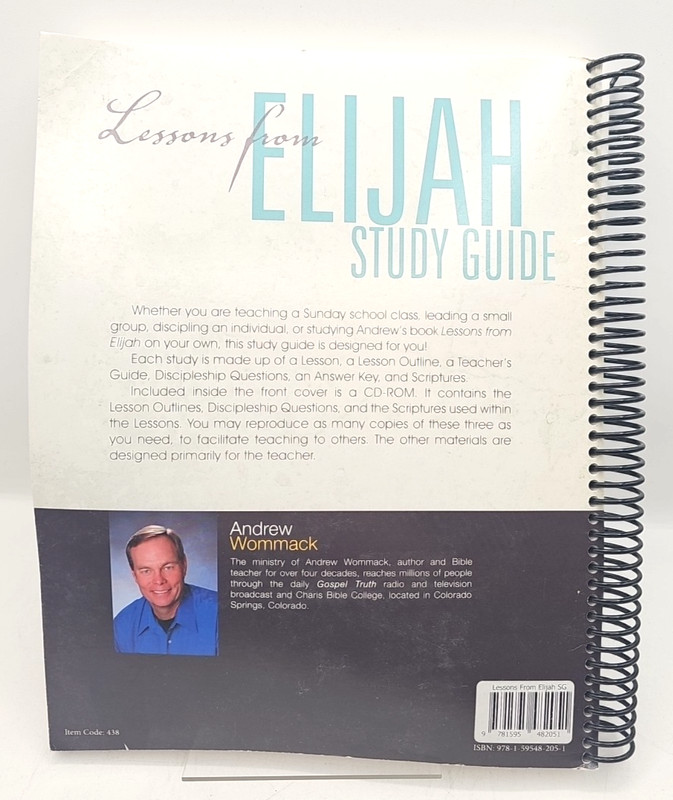 Lessons From Elijah Study Guide With CD Andrew Wommack Ministries Spiralbound gallery