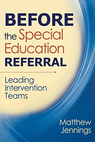 Before the Special Education Referr…, Jennings, Matth
