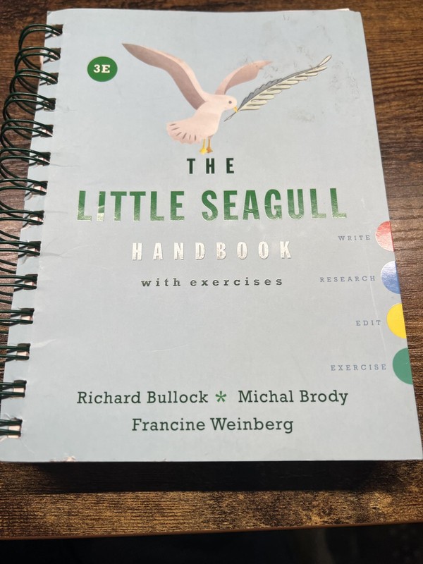 The Little Seagull Handbook with Exercises – spiral_bound Bullock, Richard|B…