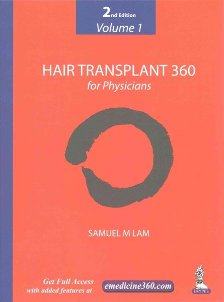 Hair Transplant 360 for Physicians, Hardcover by Lam, Samuel M., Like New Use…