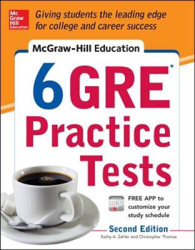 McGraw-Hill Education 6 GRE Practice Tests, 2nd Edition (Test Prep) - GOOD