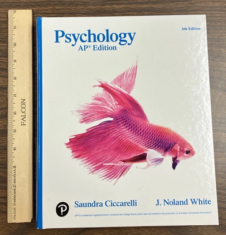 LOT Psychology AP Edition 6th Pearson HC by Ciccarelli & White W/Test Prep gallery
