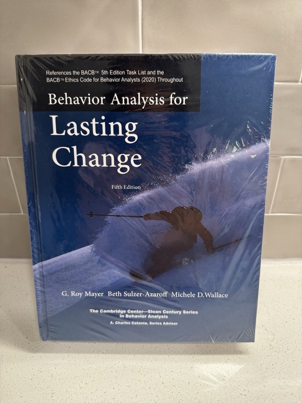 Behavior Analysis for Lasting Change 5th Edition NEW Sealed Free Shipping