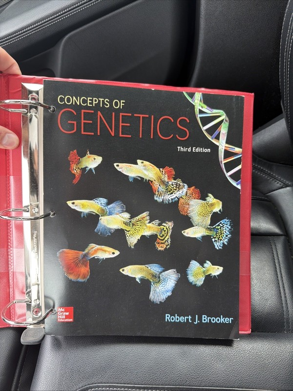 Loose Leaf for Concepts of Genetics by Brooker with Red Avery Binder