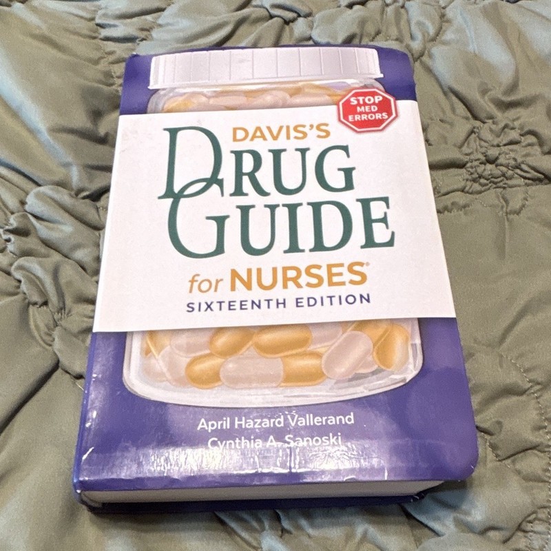 Davis’s Drug Guide for Nurses 16th Ed 2017 Paperback Vallerand, Sanoski