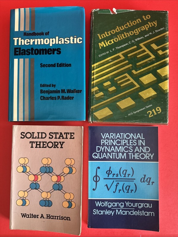 Lot 4 Science Books Handbook of Thermoplastic Elastomers Quantum Solid Theory
