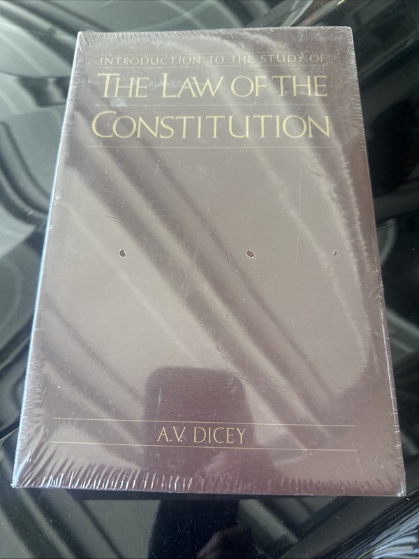 Introduction to the Study of the Law of the Constitution by A. V. Dicey…
