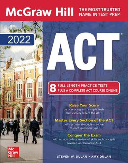 McGraw-Hill Education ACT 2022 Paperback Amy, Dulan, Steven W. Du