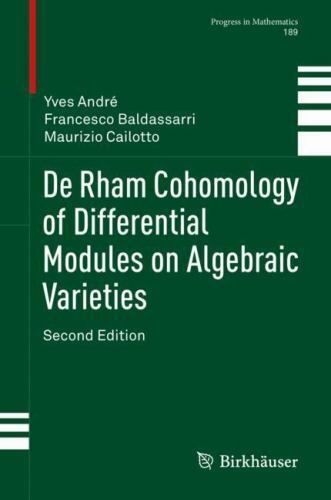 De Rham Cohomology of Differential Modules on Algebraic Varieties, Hardcover ...