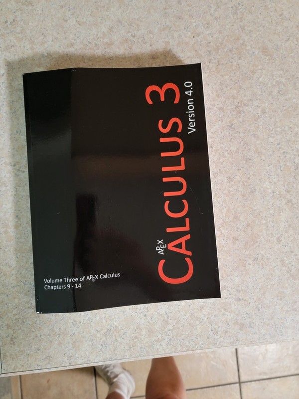Calculus 3 Version 4.0 Book Chap 9-14