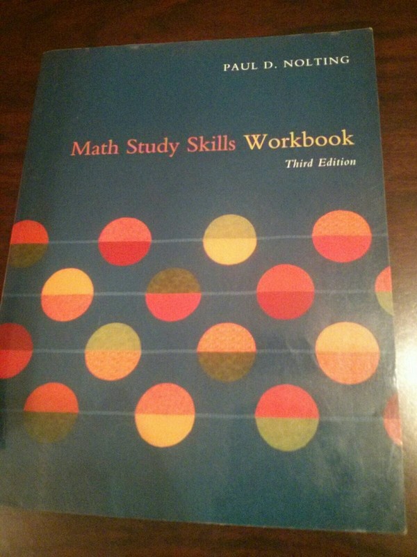 Math Study Skills Workbook by Paul D. Nolting (2006, Paperback)
