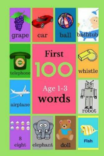 First 100 Words : Baby Books, Book for Toddlers, Childrens Pictur, Paperback …