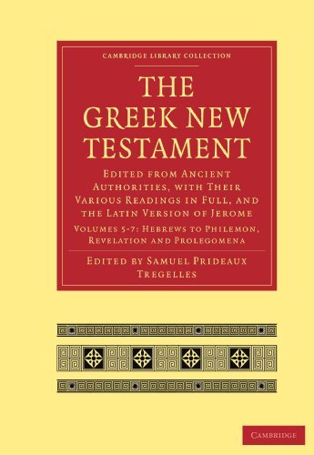 The Greek New Testament 7 Volumes in 5 Paperbac, Tregelles, Newton, Hort, St-,