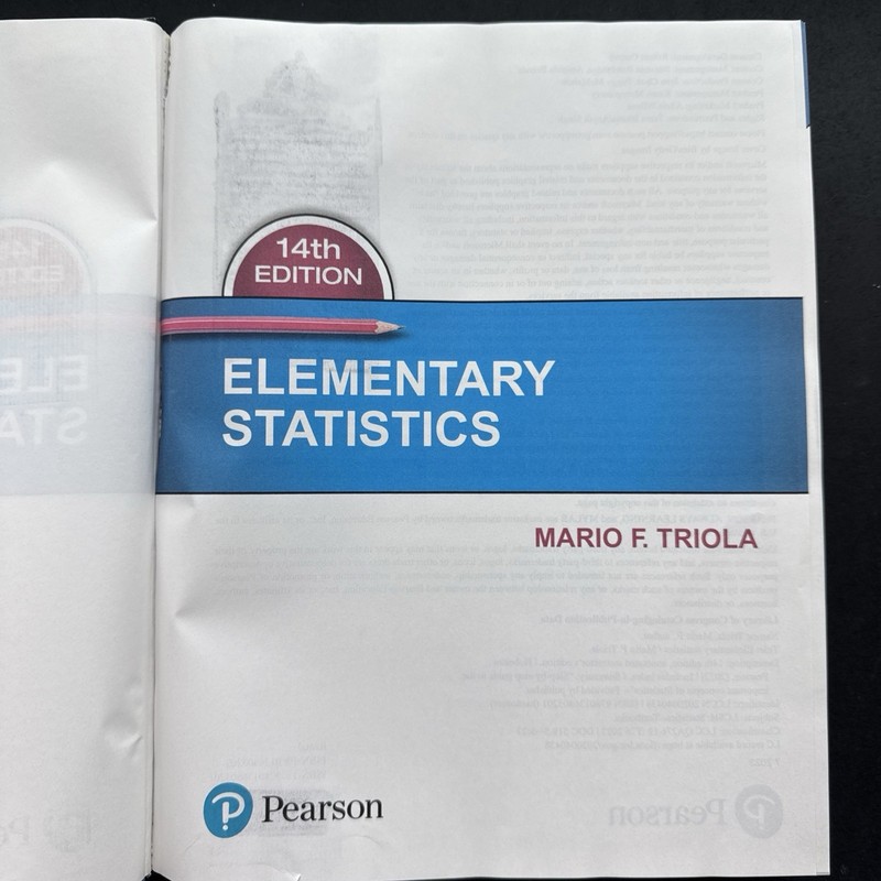 Elementary Statistics by Mario F. Triola (2021, Hardcover) gallery