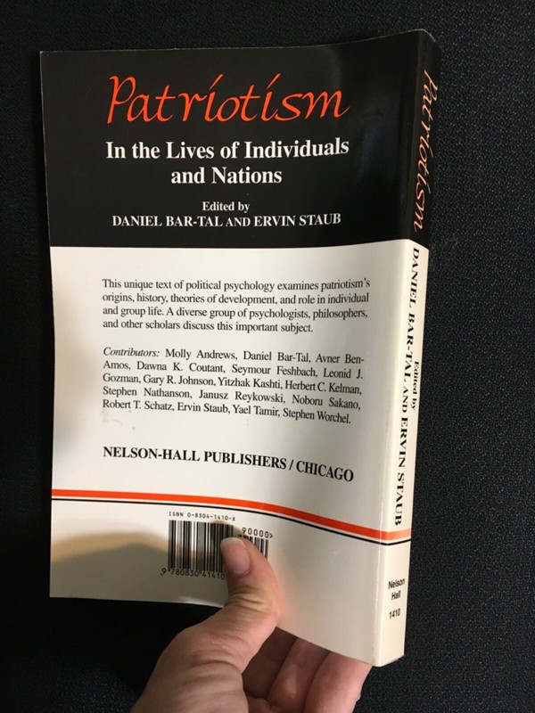 Nelson-Hall Psychology Series PATRIOTISM in the Lives of Individuals & Nations gallery