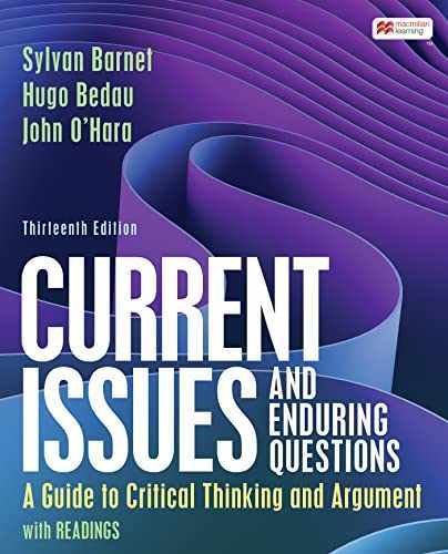 Current Issues and Enduring – Paperback, by Barnet Sylvan; Bedau – Very Good