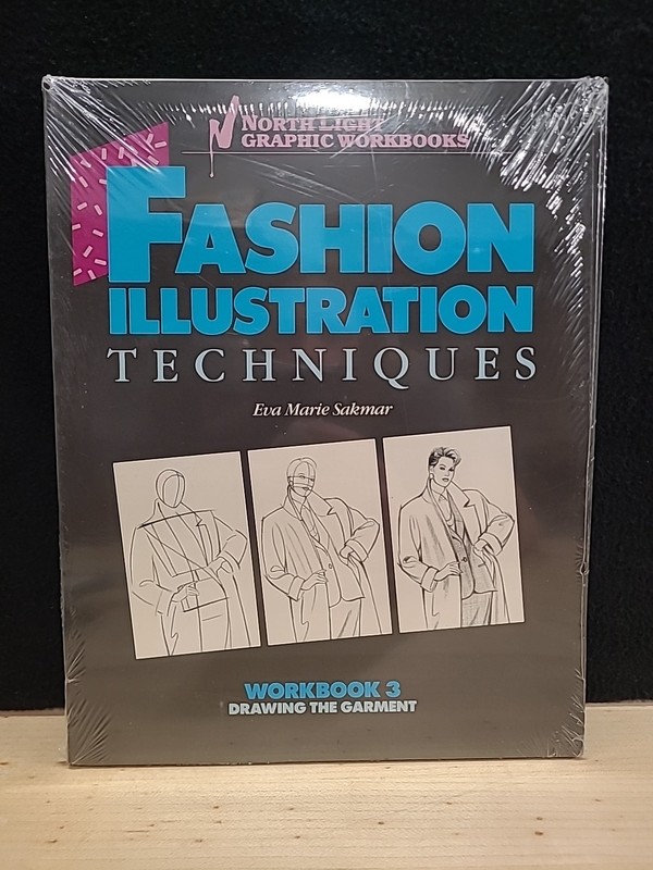 1980s Fashion Illustration Techniques Workbooks Lot 1,2, & 3 North Light Vintage gallery