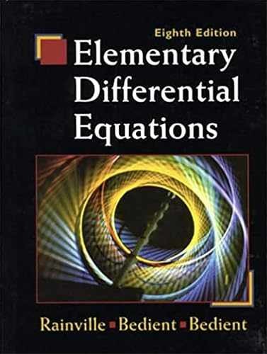Elementary Differential – Hardcover, by Rainville Earl; Bedient – Very Good x