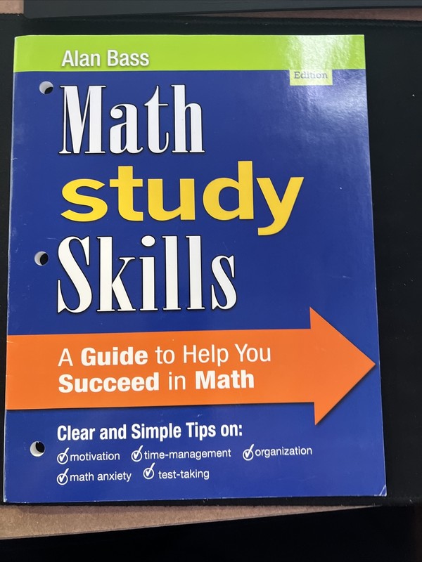 Study Skills in Developmental Math: Math Study Skills by Alan Bass (2012) A7