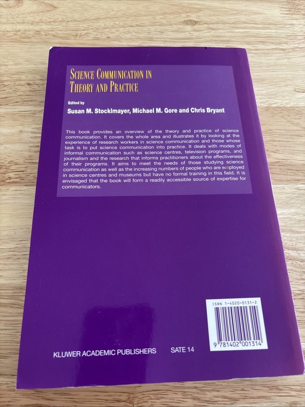 Science Communication In Theory And Practice (Paperback, 2001, Kluwer Academic) gallery