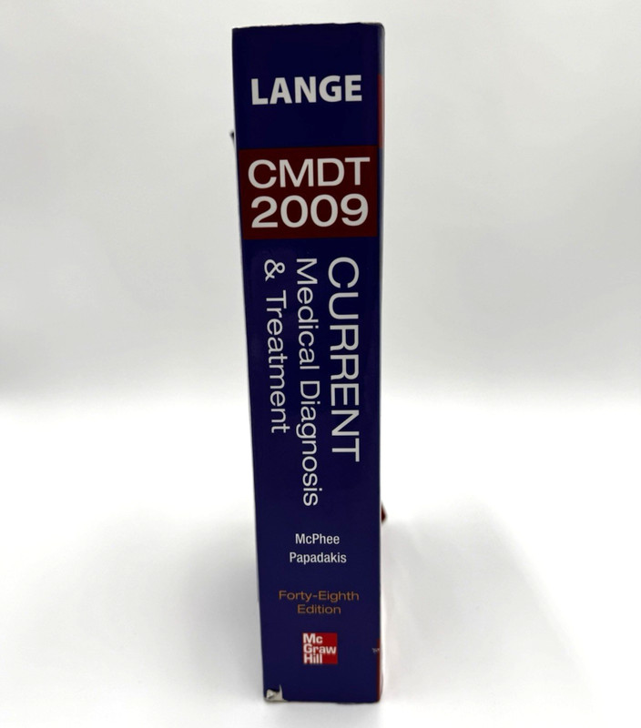 Current Medical Diagnosis & Treatment 2009 Lange McGraw Hill Book Pre - Owned gallery