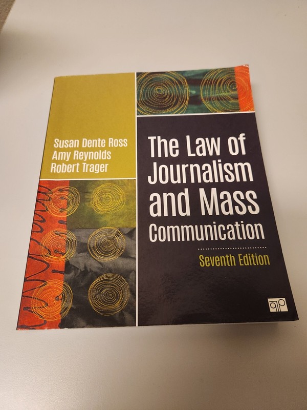 The Law of Journalism and Mass Communication by Susan D Ross: Used Preowned