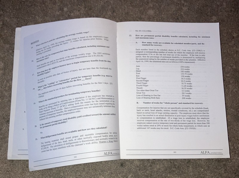 Workers’ Compensation Law: A State By State Analysis Sixth Edition 2003 gallery