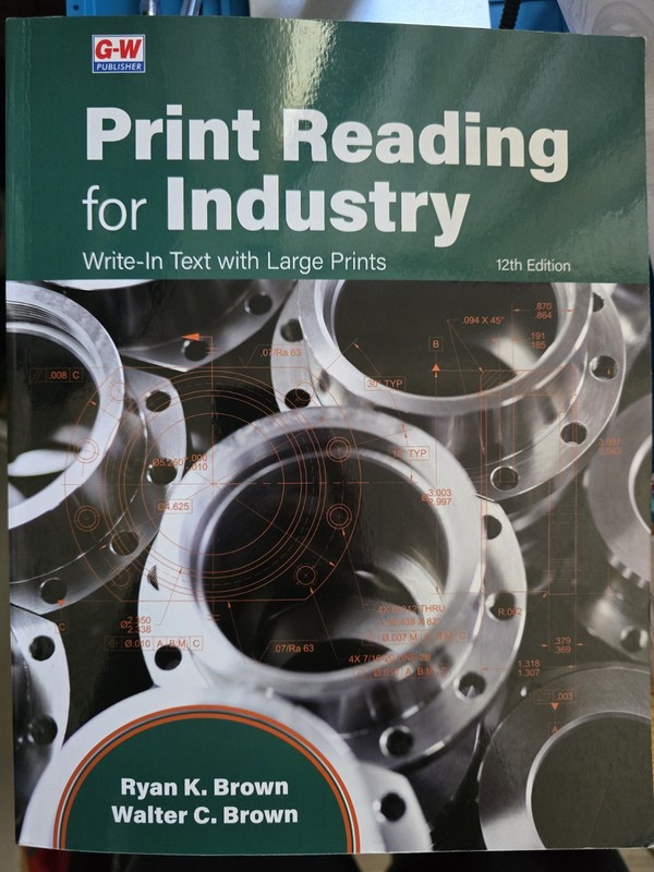 Print Reading For Industry 12th Edition Paperback College Text Book