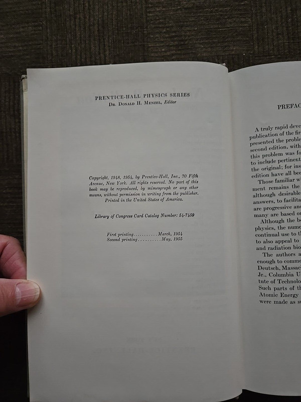 NUCLEAR RADIATION PHYSICS by R.E. Lapp & H.l. Andrews 2nd Ed Prentice Hall ©1955 gallery
