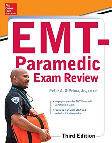 MCGRAW-HILL EDUCATION’S EMT-PARAMEDIC EXAM REVIEW, THIRD By Peter Diprima *Mint*