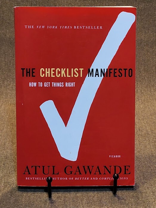 Atul Gawande: Checklist Manifesto : How to Get Things Right PB Like New