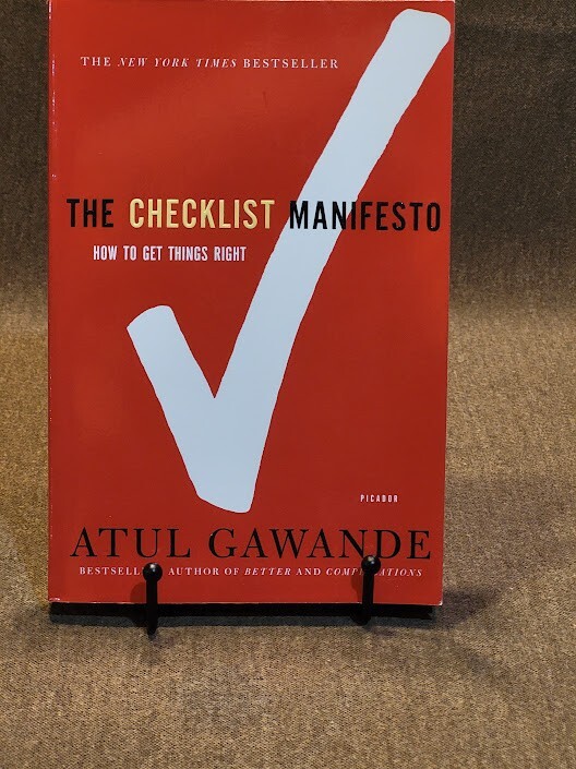 $CUT Atul Gawande, The Checklist Manifesto: How to Get Things Right pb SIGNED VG