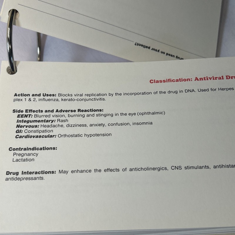 Medication Cards For Clinical Use Revised 1985 Edition Best Seller Expanded Edit gallery