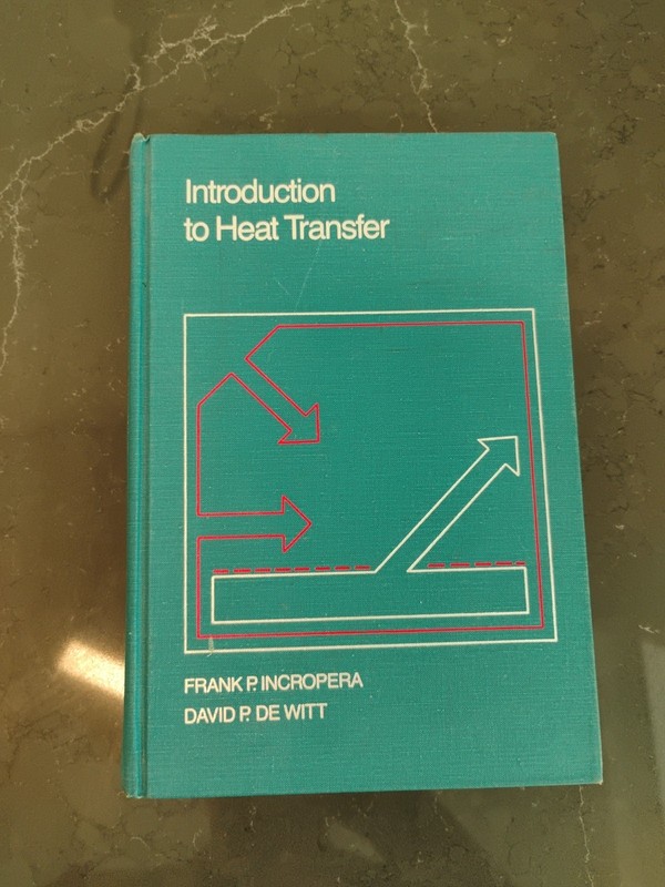 Introduction to Heat Transfer -1st Ed by F. Incropera & David De Witt (1985)