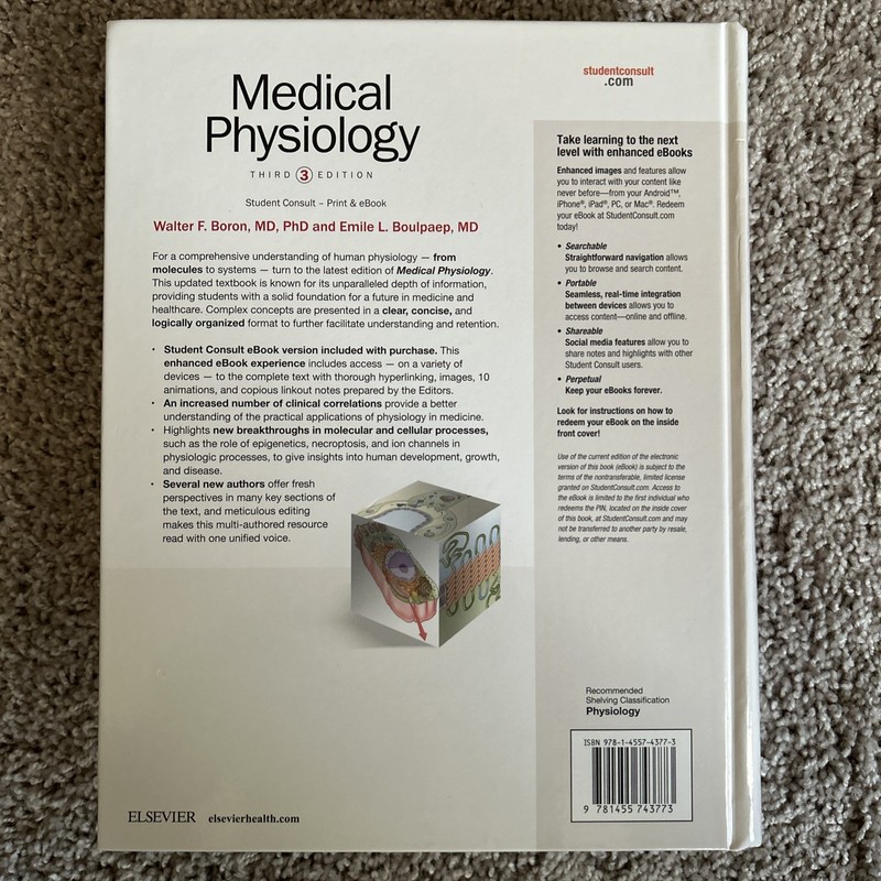 Medical Physiology by Walter F. Boron and Emile L. Boulpaep (2016, Hardcover) gallery