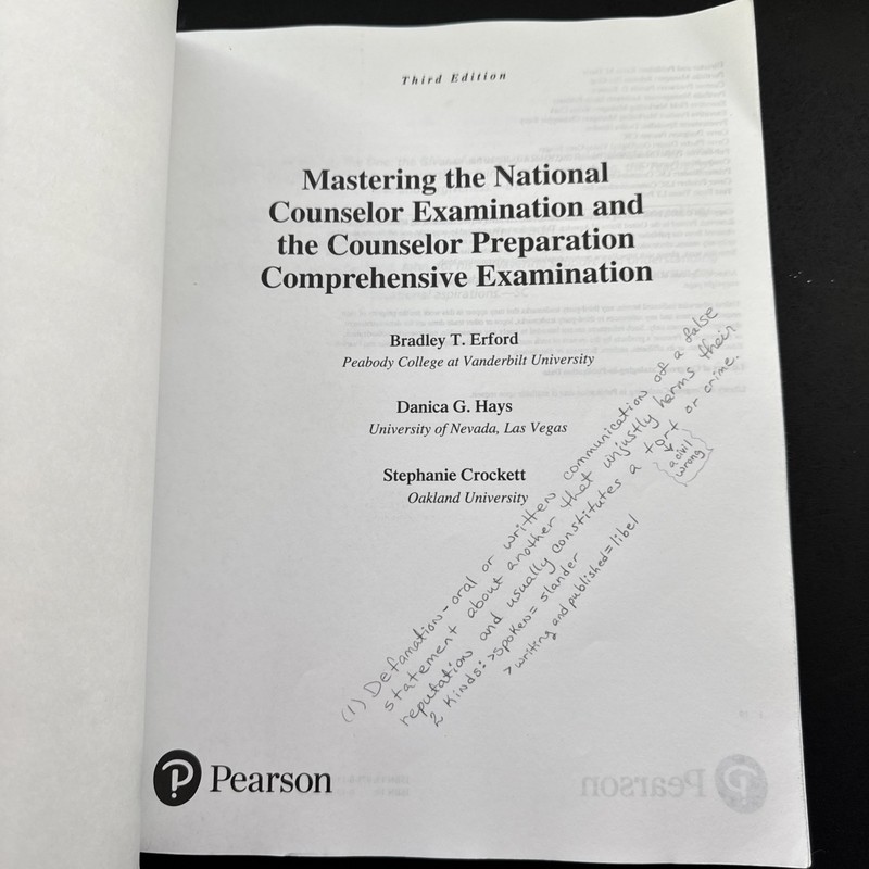 Mastering the National Counselor Examination and the Counselor Preparation... gallery